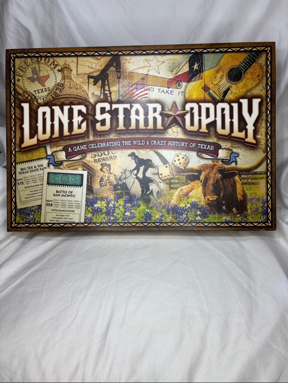Lone Star-opoly Texas Edition Board Game - Brown/Gold